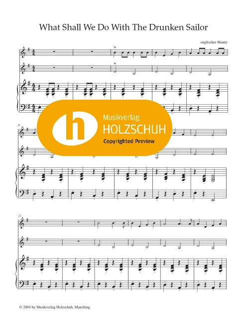 What Shall We Do With The Drunken Sailor